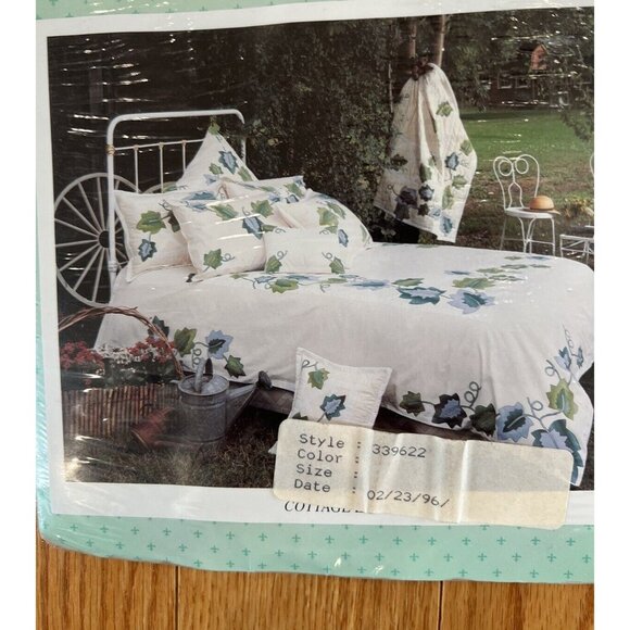 European Home Pillow Sham Cottage Lane Vintage 1996 - Picture 3 of 4